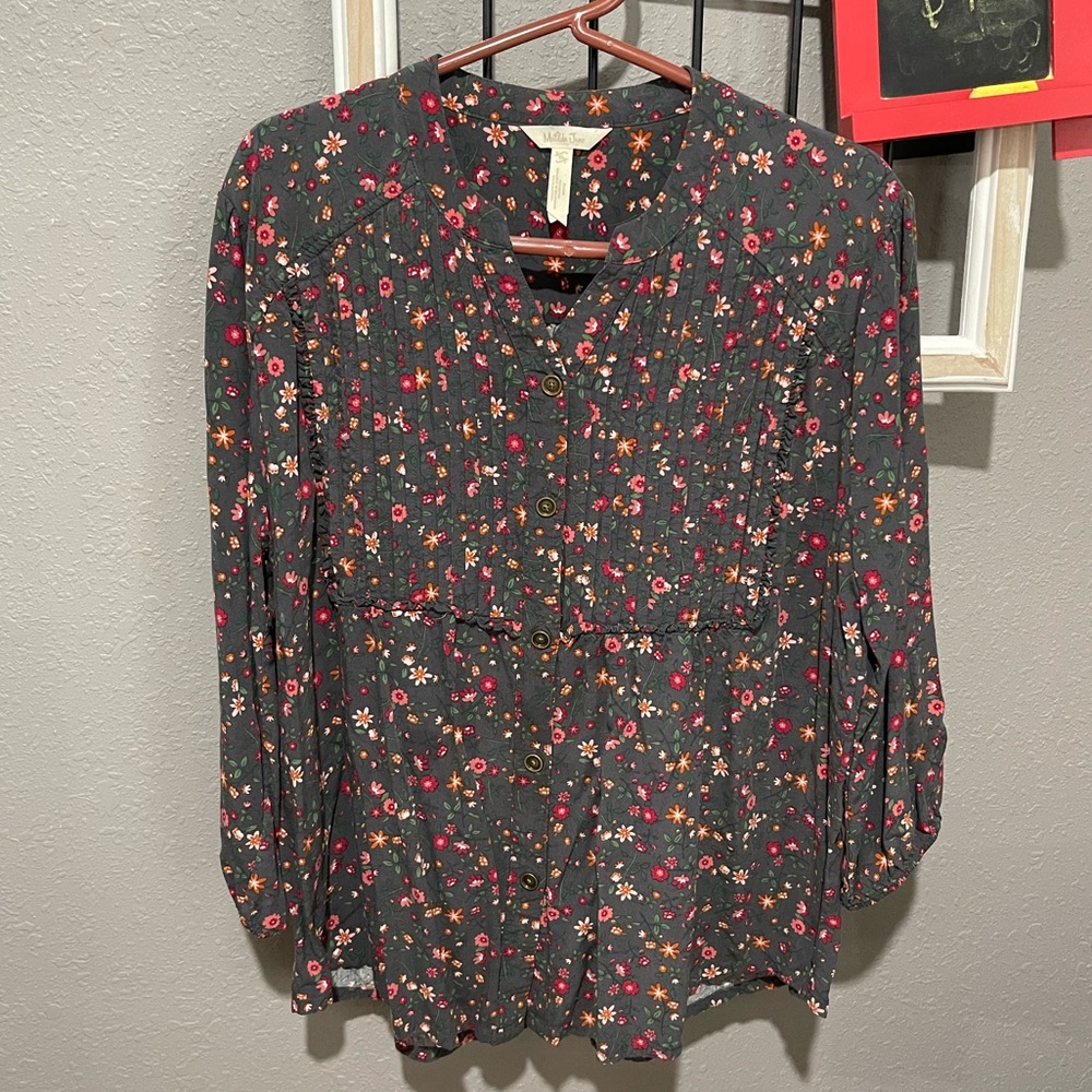 Matilda Jane button up floral blouse